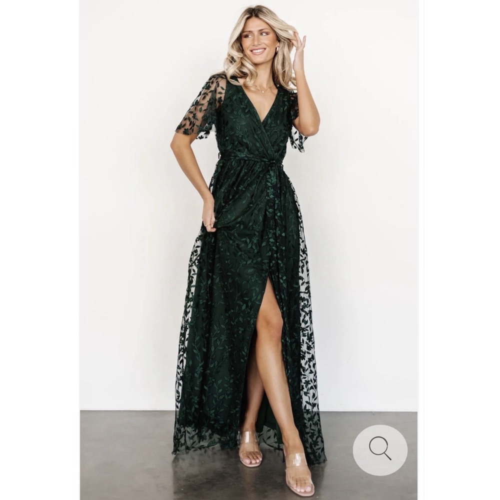 Baltic Born Emerald Lace Maxi Dress